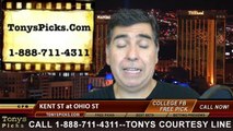 Ohio St Buckeyes vs. Kent St Golden Flashes Pick Prediction NCAA College Football Odds Preview 9-13-2014