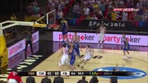 Finlandiya-Türkiye Cenk Akyol'un son saniye basketi.