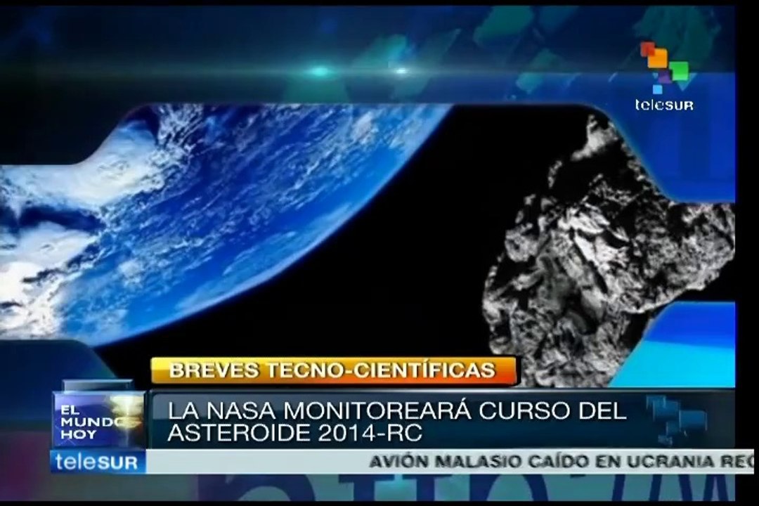 Asteroide "2014-RC" rozó nuestro planeta