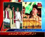 Islamabad - Tahir Ul Qadri and Imran Khan address their sit-in gatherings