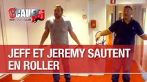 Jeff et Jeremy sautent à la corde à sauter en roller - C'Cauet sur NRJ