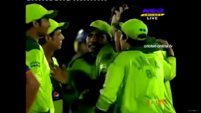 Fight and Last Two Thrilling Over to win the match India vs Pakistan in Asia cup 2010 .avi.flv
