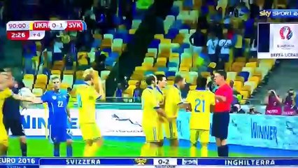 Ukraine goalkeeper Pyatov scores the 90th-minute equalizer but...