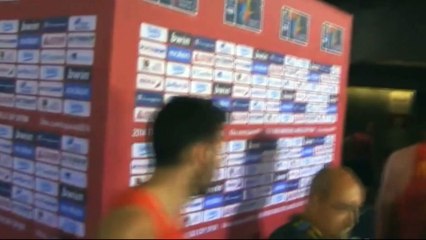 Le dépit des Espagnols devant la zone mixte est exceptionnel