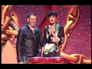 Justin Timberlake accepting a Brit Award