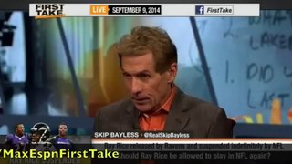 Should Ray Rice Rice Be Banned From NFL - ESPN First Take.