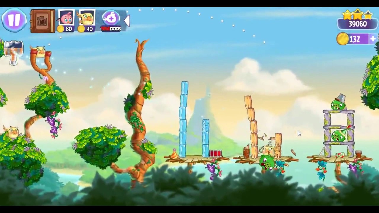 Angry Birds Stella Level 14 ★★★ Walkthrough Episode 1