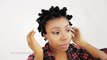 Bantu Knot Out on Natural Hair: How To Take Down Knots on Short Transitioning Hair Tutorial Part 3 of 4