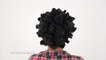 Bantu Knots / China Bump Finished Results On Short Natural Hair Tutorial Part 4 of 4