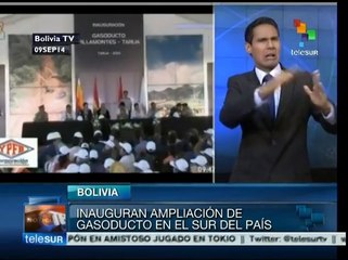 Bolivia: inauguran ampliación de gasoducto Villamontes-Tarija