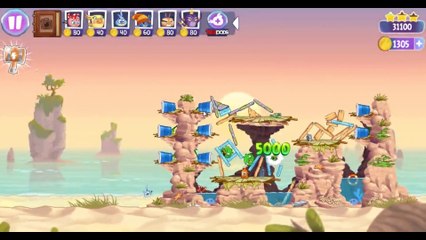 Angry Birds Stella Level 33 Episode 2 Walkthrough ★★★ Beach Day