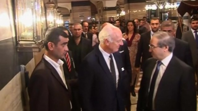 UN envoy arrives in Damascus on peace mission as war rages