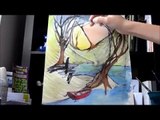 Artista usa arte para interpretar sentimento por trás dos desenhos da filha de dois anos