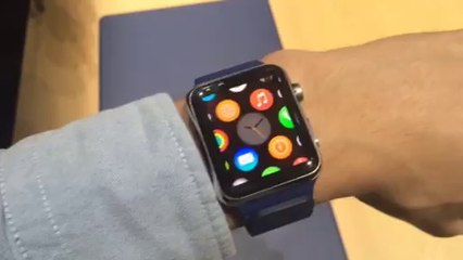 Première prise en main de l'Apple Watch
