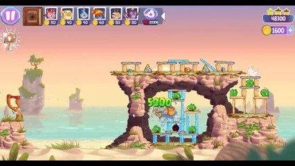 Angry Birds Stella Level 49 Episode 2 Walkthrough ★★★ Beach Day