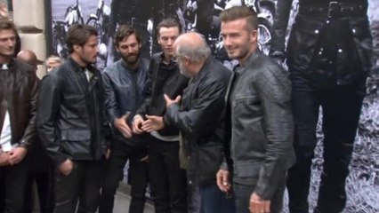 David Beckham motors into fashion week