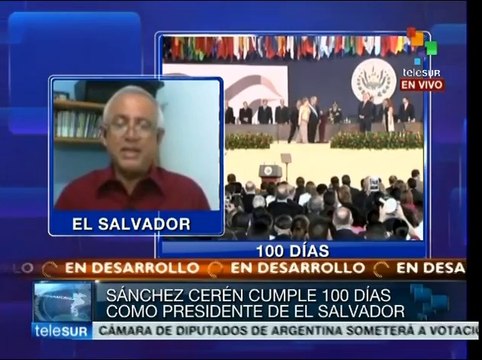 Sánchez Cerén cumple cien días de gobierno en El Salvador