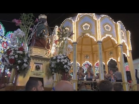 Carinaro (CE) - Festa S.Eufemia 2014, la gara delle mazze (08.09.14)