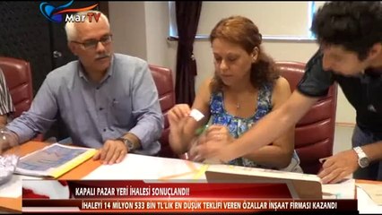 KAPALI PAZAR YERİ İHALESİ SONUÇLANDI!