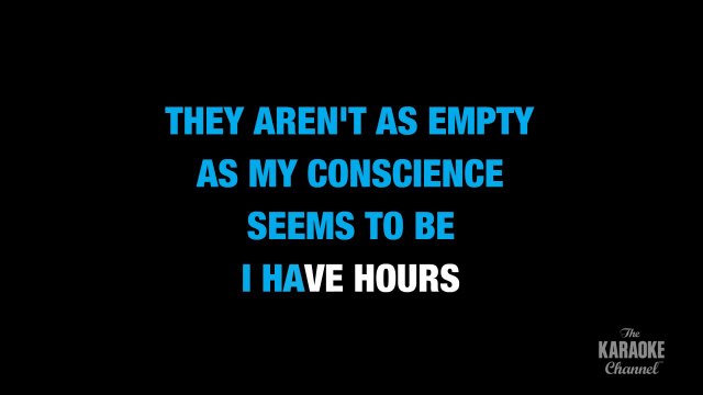 Behind Blue Eyes in the Style of _The Who_ karaoke video with lyrics (no lead vocal)