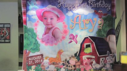 arya's christening and 1st birthday