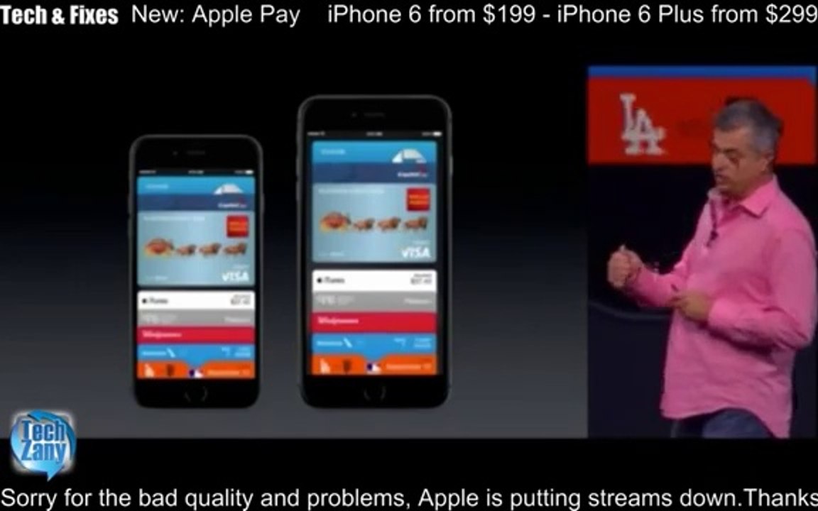 Apple Launching Event. Bigger and Faster iPhone 6, iPhone 6 Plus, Apple Watch and Apple Pay