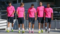 Busquets, Pedro, Alba and Munir all back