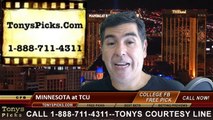TCU Horned Frogs vs. Minnesota Golden Gophers Pick Prediction NCAA College Football Odds Preview 9-13-2014