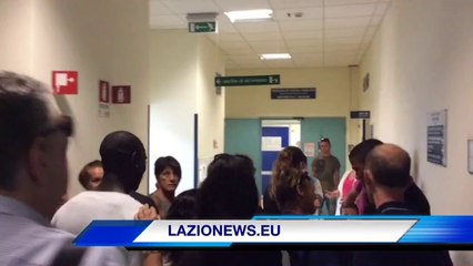 10.09.14- KEITA, BRAAFHEID, TOUNKARA e PIOLI scherzano e poi lasciano il San Camillo tra la folla