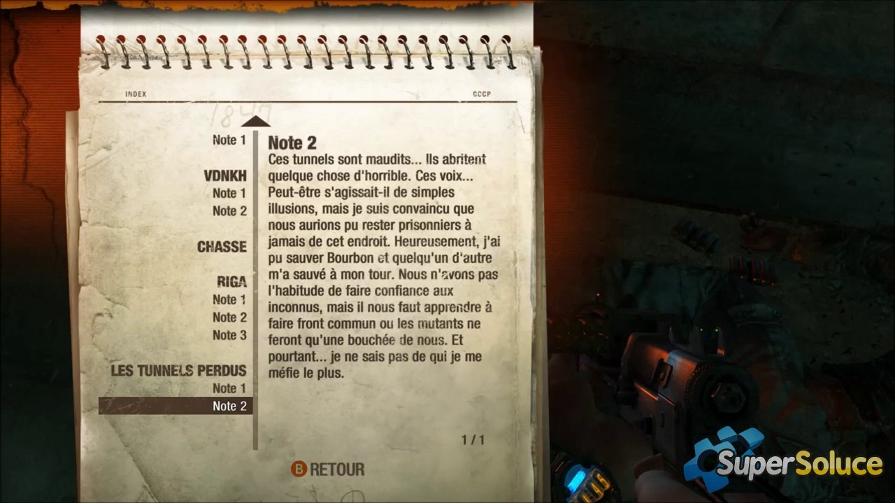 Metro 2033 Redux : Journal - Les tunnels perdus