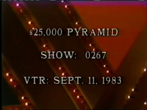 $25,000 Pyramid - 1983 Opening