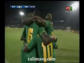 le senegal mene 1 a 0 devant le botswana - but de Sadio mane