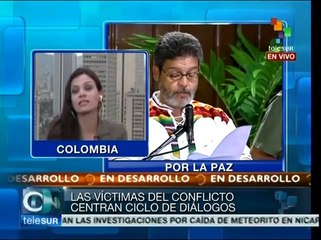 Colombianos apoyan a víctimas de guerra con una marcha esta tarde