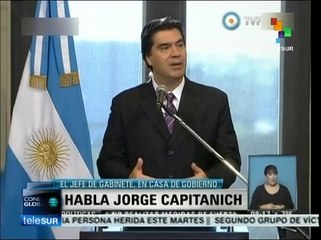 Argentina redujo la pobreza de manera abrupta: Jorge Capitanich