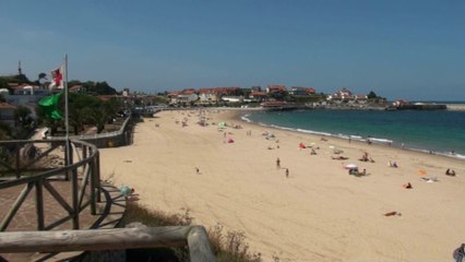 Así es la playa de Comillas en Cantabria
