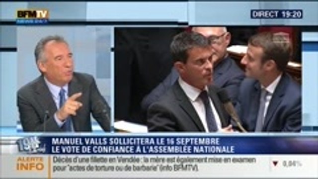 François Bayrou: L'invité de Ruth Elkrief - 10/09