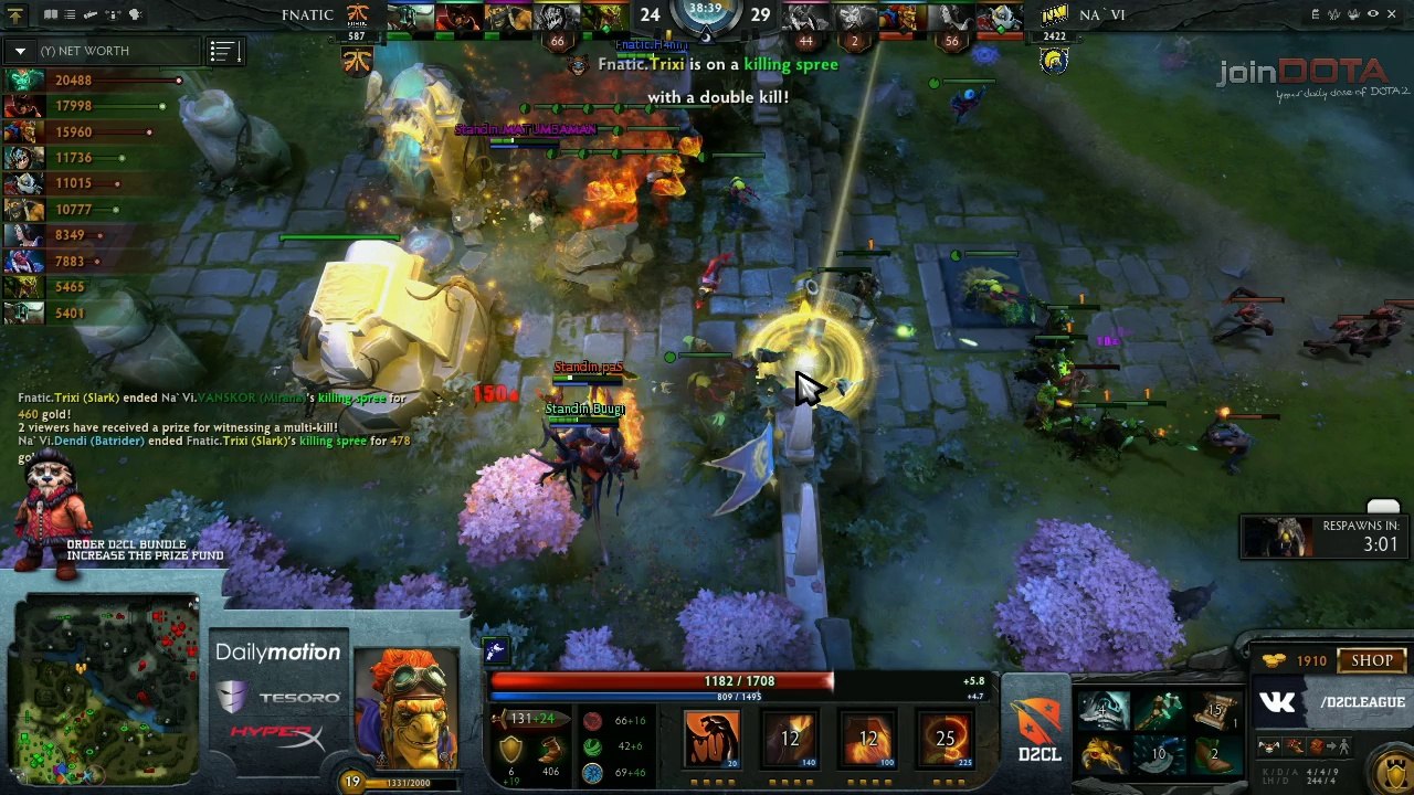 Natus Vincere vs Fnatic Game 2 - Dota 2 Champions League @TobiWanDOTA