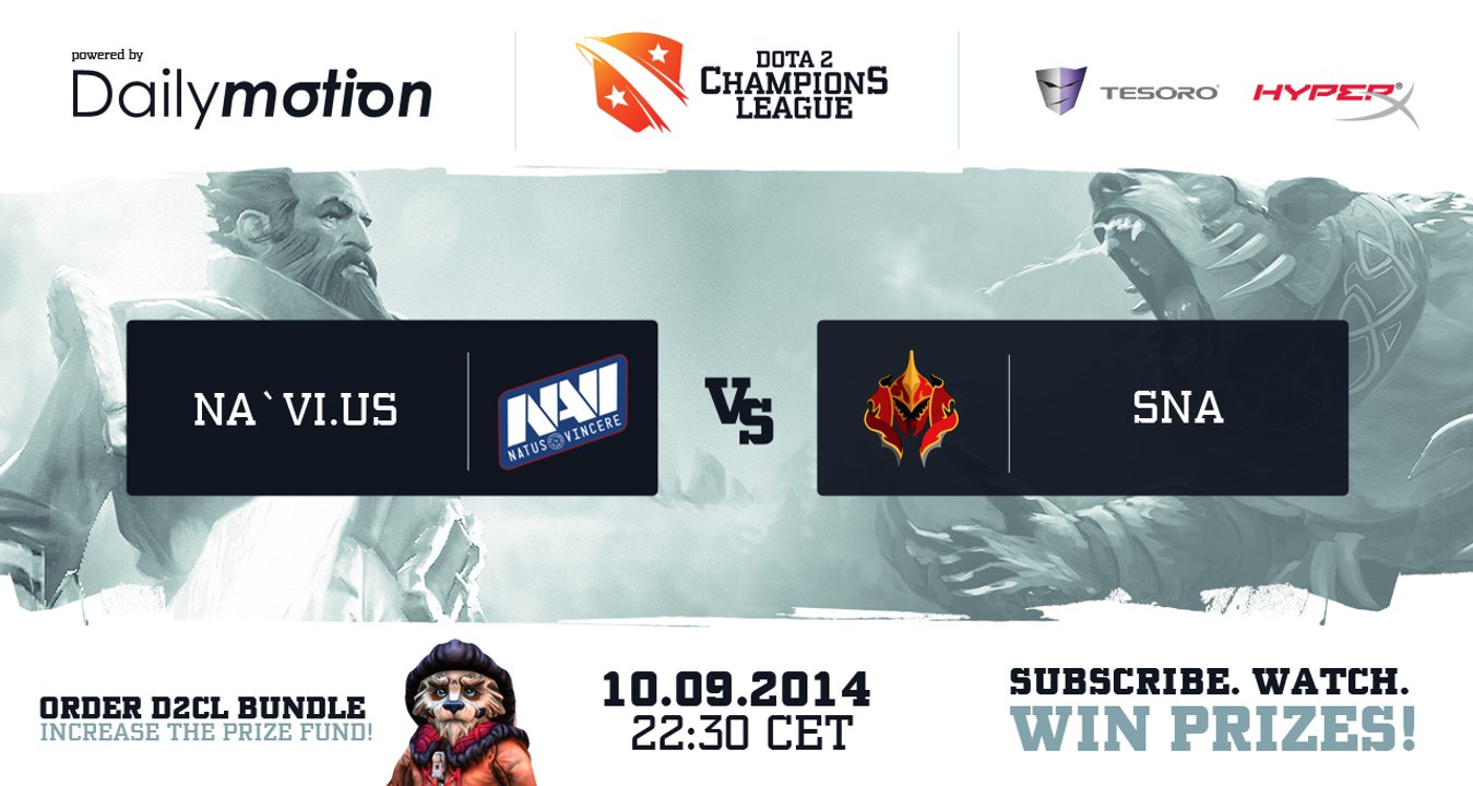 Natus Vincere USA vs Nyx Game 1 - Dota 2 Champions League @TobiWanDOTA