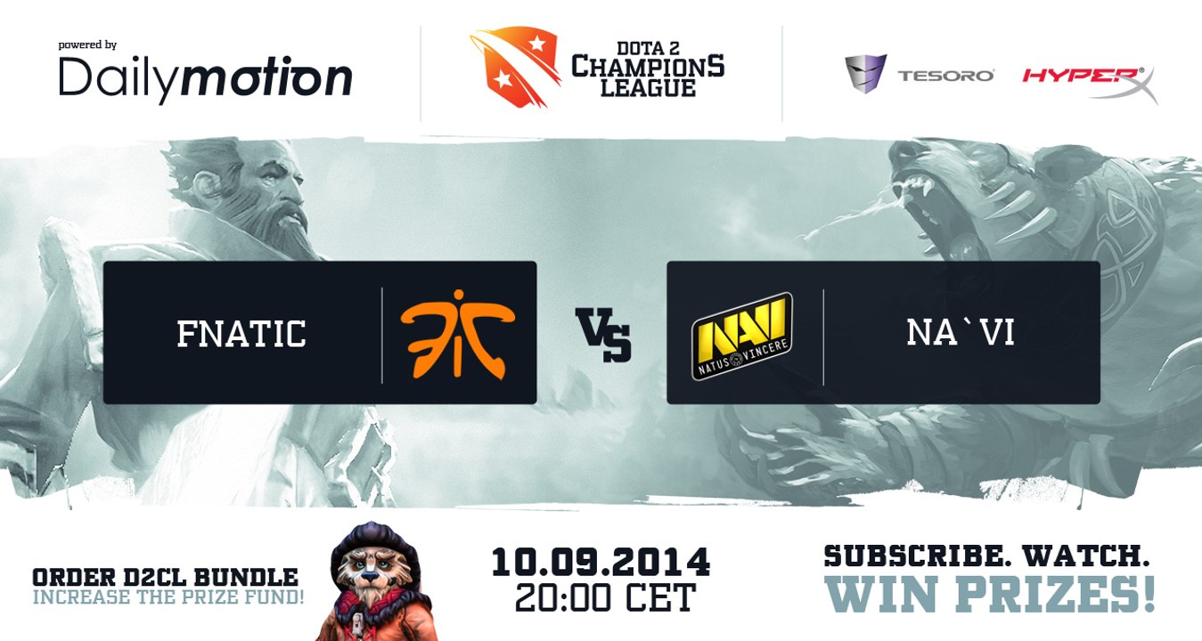Natus Vincere vs Fnatic Game 2 - Dota 2 Champions League @TobiWanDOTA
