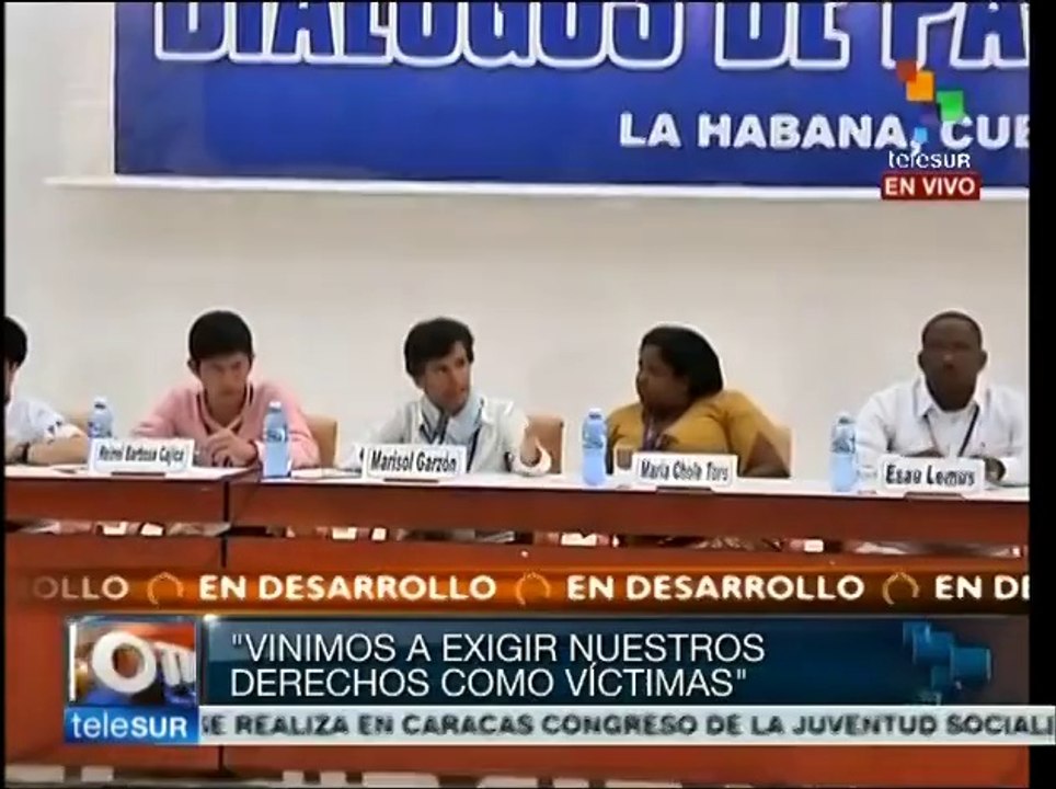 Nos vamos con mucha esperanza: víctimas del conflicto colombiano