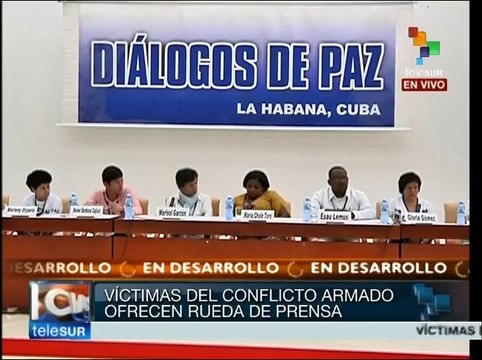 Víctimas del conflicto colombiano creen urgente cese al fuego bilatera