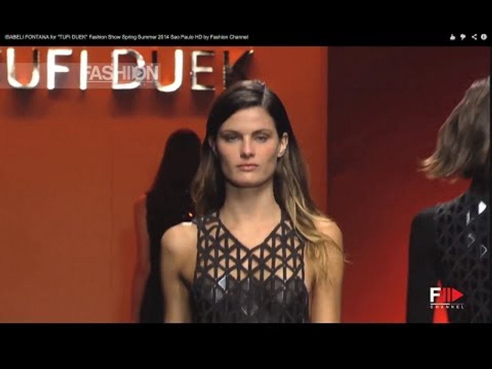 ISABELI FONTANA for "TUFI DUEK" Fashion Show Spring Summer 2014 Sao Paulo HD by Fashion Channel