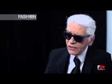 KARL LAGERFELD CHANEL Interview Haute Couture Autumn Winter 2013 2014 Paris by Fashion Channel