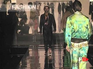 Fashion Show "Roberto Cavalli" Pret a Porter Men Spring Summer 2004 Milan 1 of 3