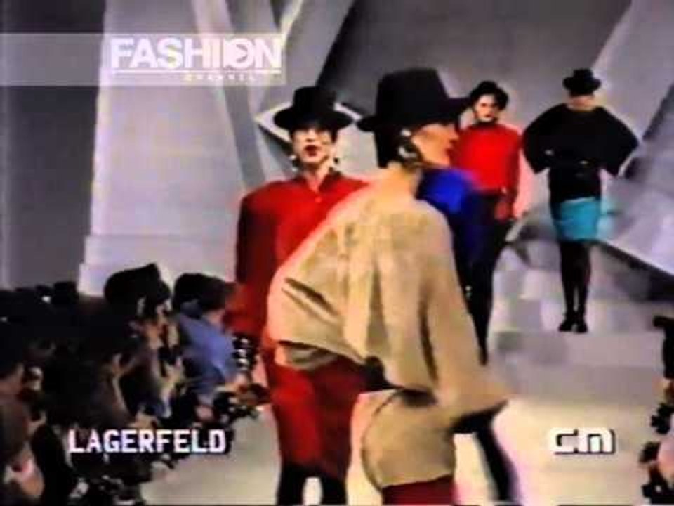 "Karl Lagerfeld" Autumn Winter 1984 1985 Paris Pret a Porter Woman by Canale Moda