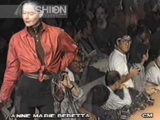 "Anne Marie Beretta" Autumn Winter 1990 1991 Paris Pret a Porter Woman by Canale Moda