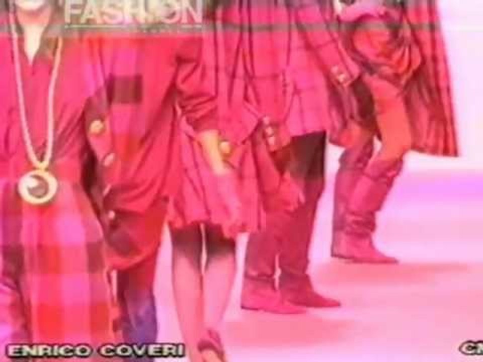 "Enrico Coveri" Autumn Winter 1990 1991 Milan Pret a Porter Woman by Canale Moda