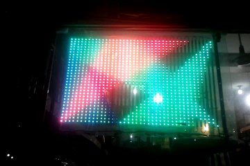 RGB LED (40x30 pixels) Transparent Advertisement Board (Programmable)