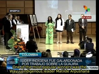 Colombia grants awards on National Human Rights Day
