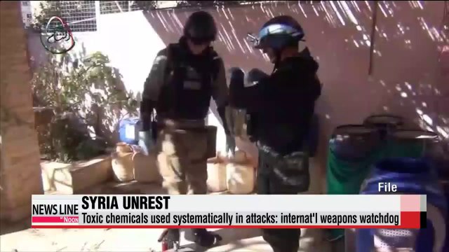 Toxic chemicals used systematically in Syria attacks watchdog